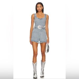 Spears Romper in Embellished Indigo, Show Me Your Mumu, Size S